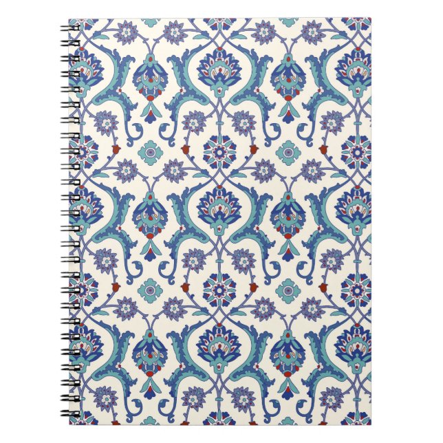Blommigt Ornament: Traditional Arabiska Mönster. Anteckningsbok (Framsidan)