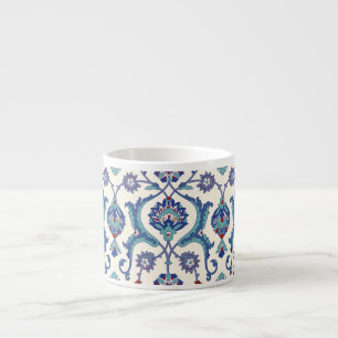 Blommigt Ornament: Traditional Arabiska Mönster. Espressomugg