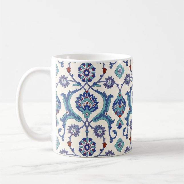 Blommigt Ornament: Traditional Arabiska Mönster. Kaffemugg (Vänster)