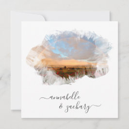 ** BLOMMIGT + OSA - QR RAINBOW AR11 BEACH WEDDING INBJUDNINGAR