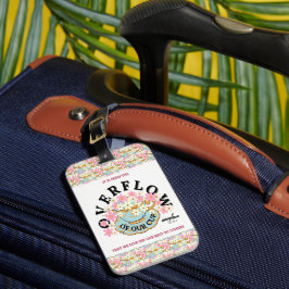 Blommigt över FLÖDESLUGGAGS Tags - Adiela Akoo Bagagebricka