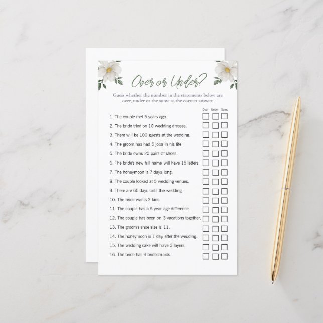 Blommigt "Över och under"-Möhippa (Fram/Back In Situ)