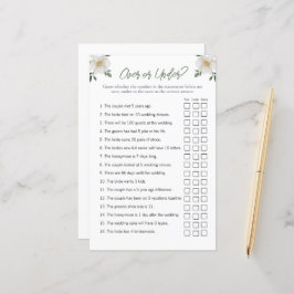 Blommigt "Över och under"-Möhippa