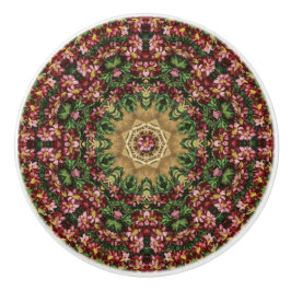 Blommigt Paintings keramiska knop Knopp