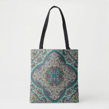 Blommigt paisley elegant jewel mönster teal lila