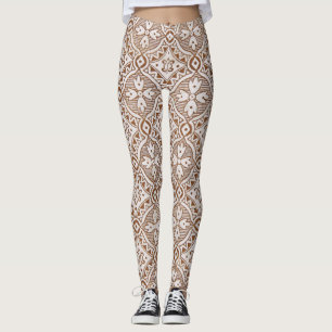 Blommigt Paisley Leggings