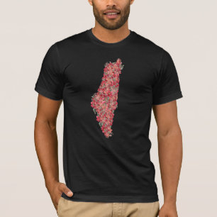 Blommigt Palestina: karta: frihet för palestinier T Shirt