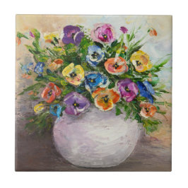 Blommigt - paneldesign kakelplatta