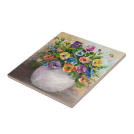 Blommigt - paneldesign kakelplatta