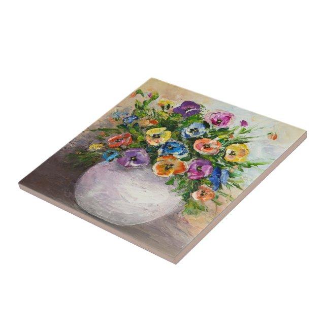 Blommigt - paneldesign kakelplatta (Sidan)