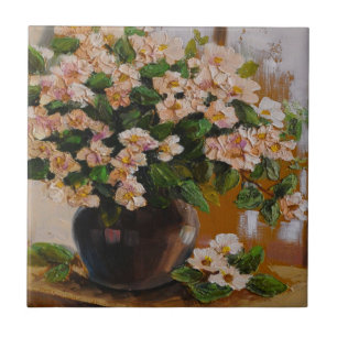 Blommigt - paneldesign kakelplatta