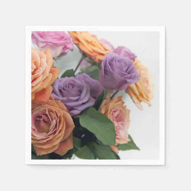 Blommigt Pappersservett (Framsidan)