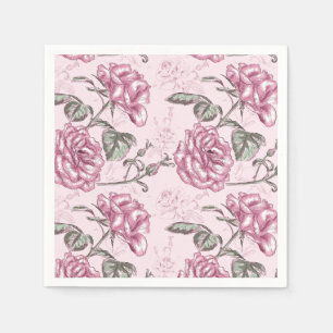 Blommigt Pappersservett