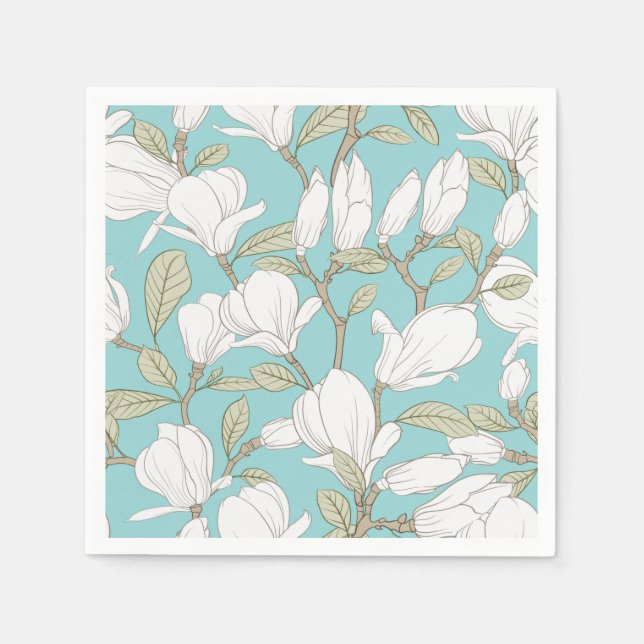 Blommigt Pappersservett (Framsidan)