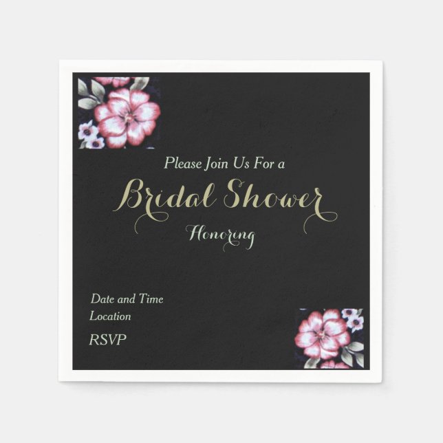 Blommigt Pappersservett (Framsidan)