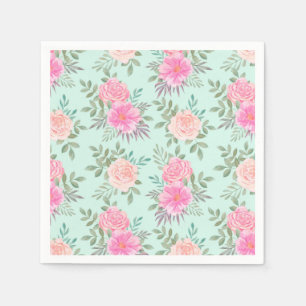 Blommigt Pappersservett