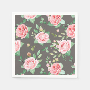 Blommigt Pappersservett
