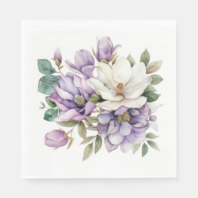Blommigt Pappersservett (Framsidan)