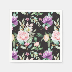 Blommigt Pappersservett