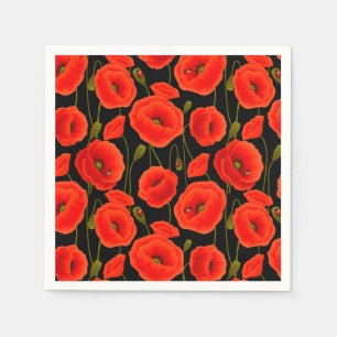 Blommigt Pappersservett