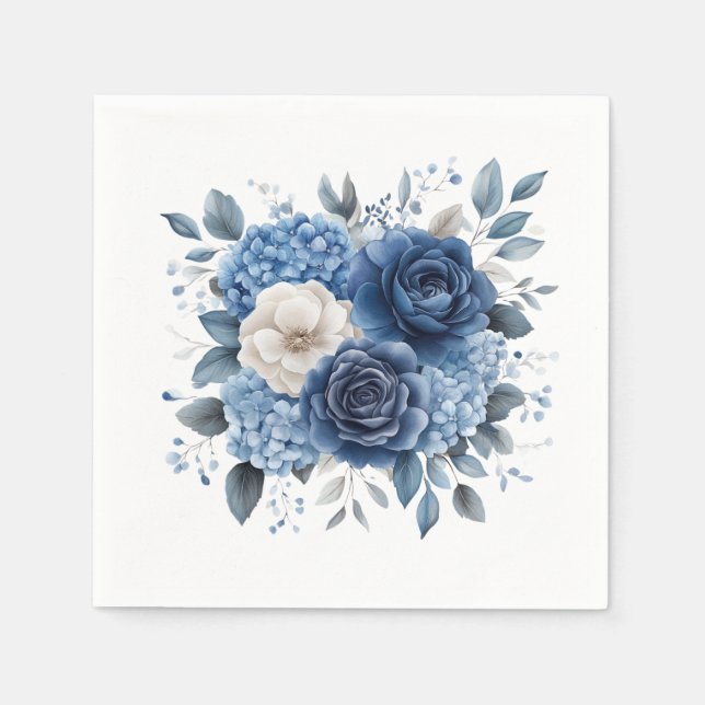 Blommigt Pappersservett (Framsidan)