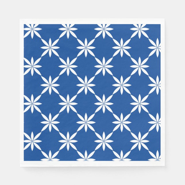 Blommigt Pappra blöjor Pappersservett (Framsidan)