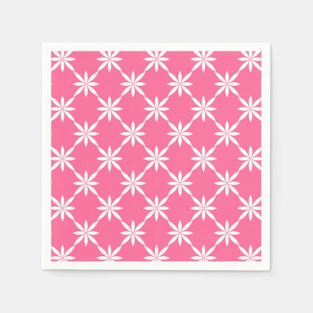 Blommigt Pappra blöjor Pappersservett (Framsidan)