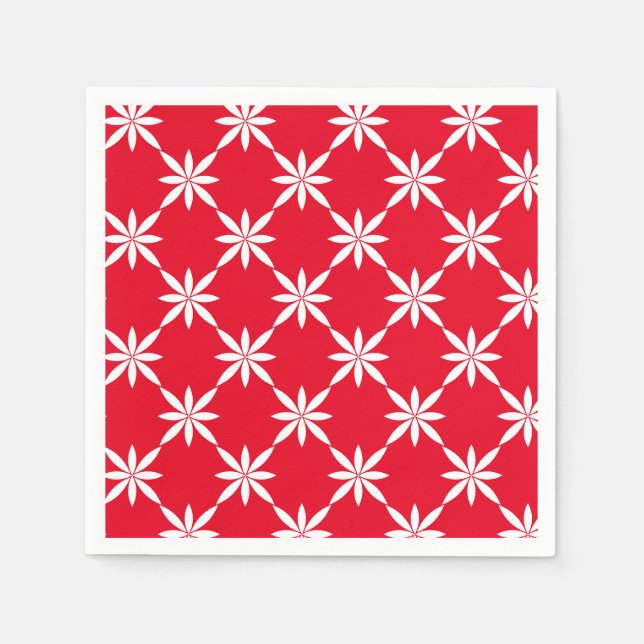 Blommigt Pappra blöjor Pappersservett (Framsidan)