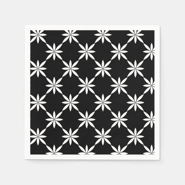 Blommigt Pappra blöjor Pappersservett (Framsidan)