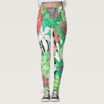 Blommigt Paradise II Leggings<br><div class="desc">Blommigt Paradise II av Melissa Wang. Fina,  tropiska blommor och grönska i ett unikt stil med slående av färg.| 126271Z</div>