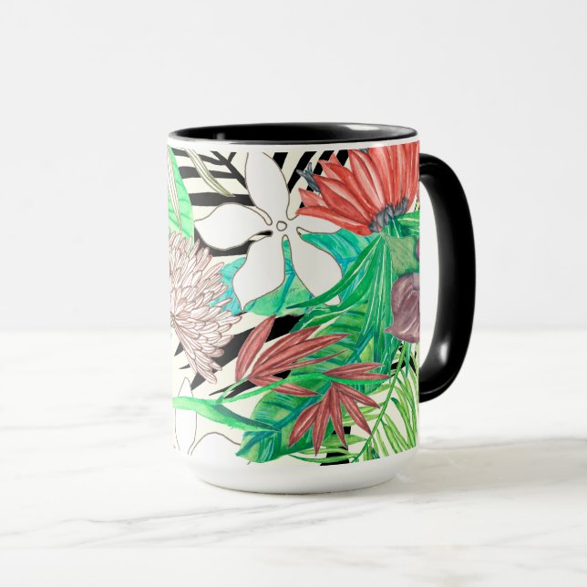 Blommigt Paradise II Mugg (Framsida höger)