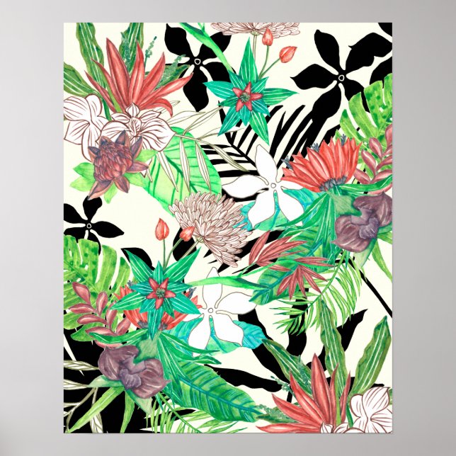 Blommigt Paradise II Poster (Framsidan)
