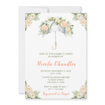 Blommigt Paraplla Baby Shower