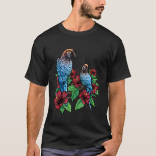 Blommigt Parrots, vacker parrots T Shirt