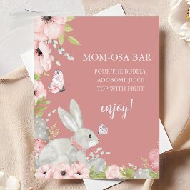 Blommigt Påsk Baby Shower Mamma-osa Pub Poster