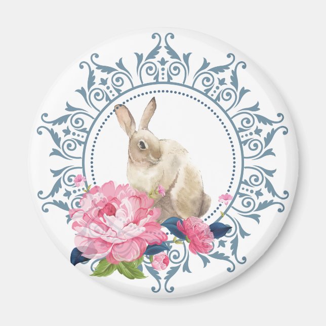 Blommigt Påsk Magnet (Framsidan)
