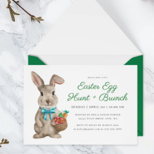 Blommigt Påskägg Hunt & Brunch Inbjudningar