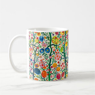 Blommigt Påskägg Plant Kaffemugg