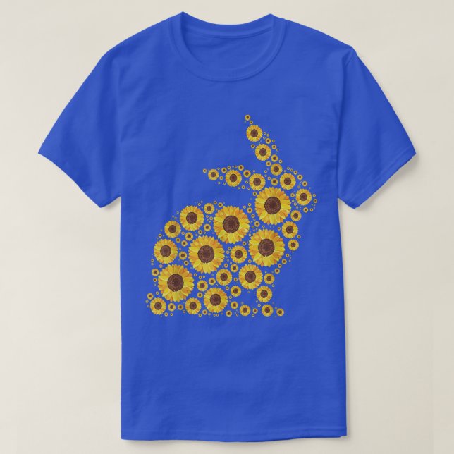Blommigt Påskhare Women Girls Vår Sunwers T Shirt (Design framsida)