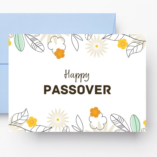 Blommigt Passover Vykort (Skapare uppladdad)