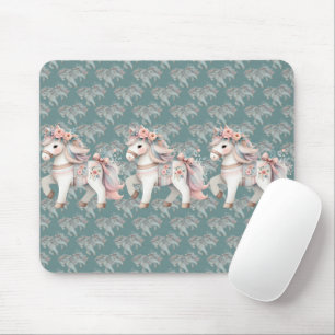 Blommigt Pastel Horse Fantasy Illustration Planner Musmatta