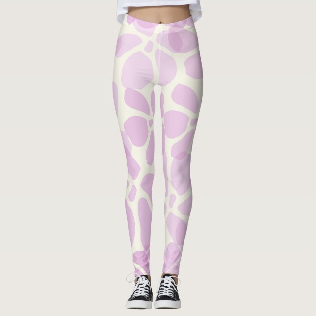 Blommigt Pastel Leggings (Framsida)
