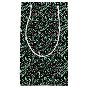 Blommigt pattern.05.FR.pink och Lgreen black BG