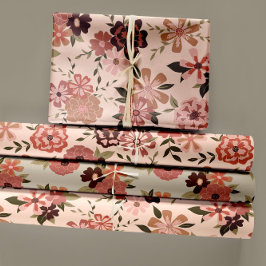Blommigt Peach botanical Decoupage Gift
