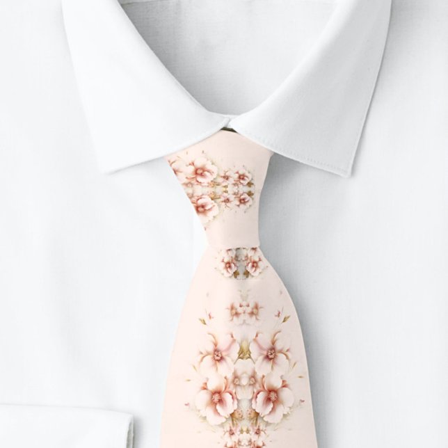 Blommigt Peach Elegant Special Ocction Slips (Skapare uppladdad)