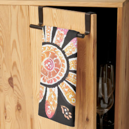 Blommigt Pearls AI art Kitchen Towers Kökshandduk