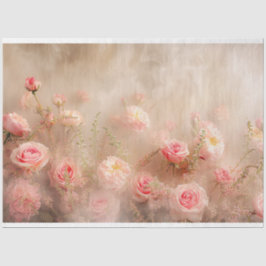 Blommigt Peonies Ro Klistra in Rosa Decoupage