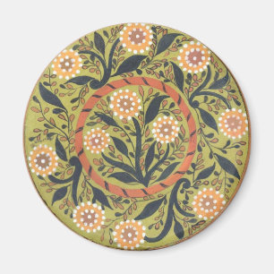 Blommigt PeopleArt-målning Magnet