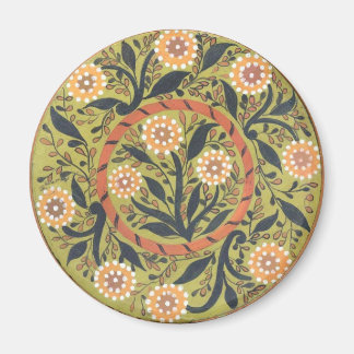 Blommigt PeopleArt-målning Magnet