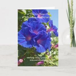 Blommigt Personlig 11:e Bröllop-årsdagen Kort